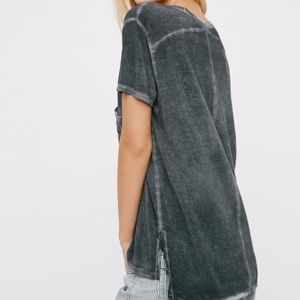 Free People Rising Sun Tee - Grey